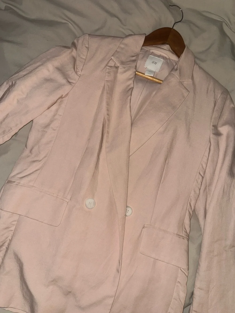 H&M Women's Light Blush Pink Blazer